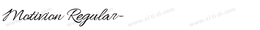 Motivion Regular字体转换 Motivion Regular字体转换